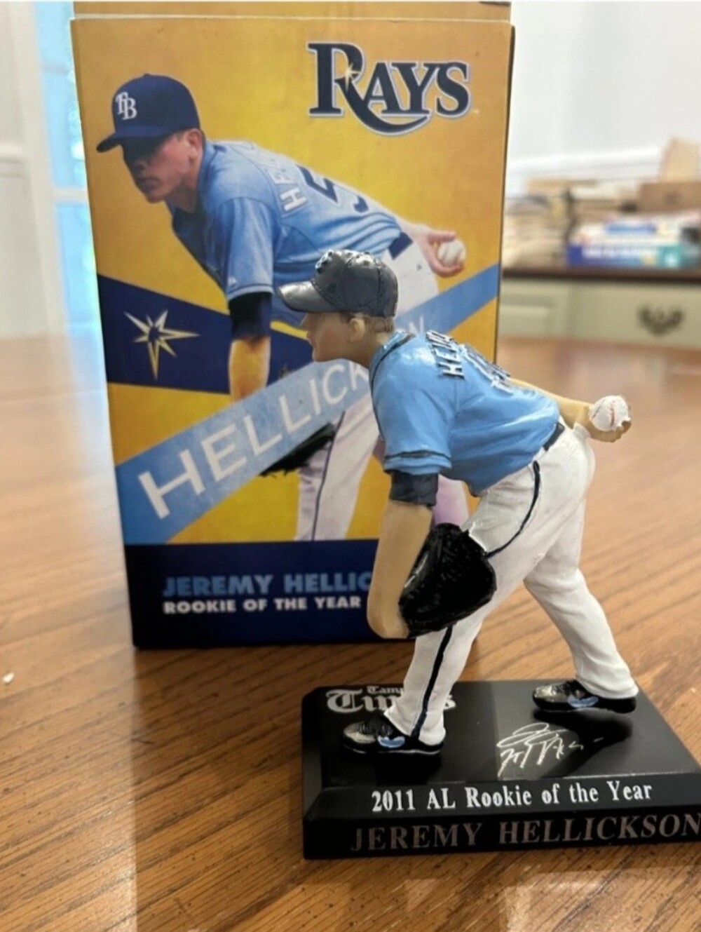 Tampa Bay Rays Jeremy Hellicker Rookie Of The Year  2011  Figure Not Bobblehead